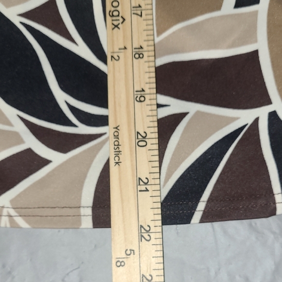 Swimwear Tank Top Brown Tan Cream Circle Cinch Built In Bra Coastal Cool Boho - Picture 3 of 7